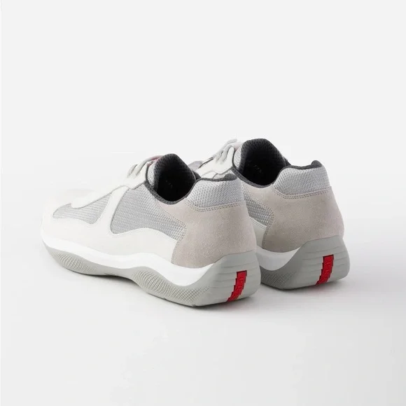Prada American Cup Original White and Gray Sneakers - Picture 4 of 6